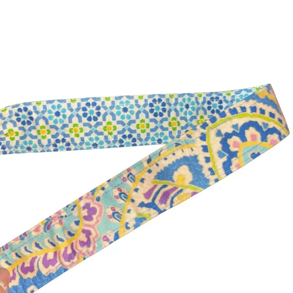 Vera Bradley Belt Capri Blue NEW Tortoise Shell Buckle Summer Preppy